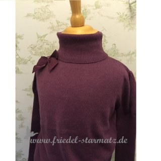 Condor - Pullover mit Rollkragen und Schleife l Col. 180 Aubergine